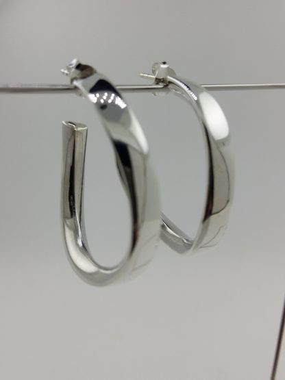 Sterling silver .925 fancy loop earrings - Image 5