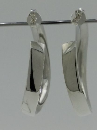 Sterling silver .925 fancy loop earrings - Image 4