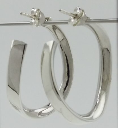 Sterling silver .925 fancy loop earrings - Image 3