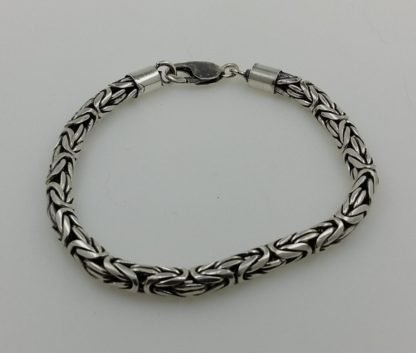 Sterling silver .925 byzantine bracelets king's style - Image 4