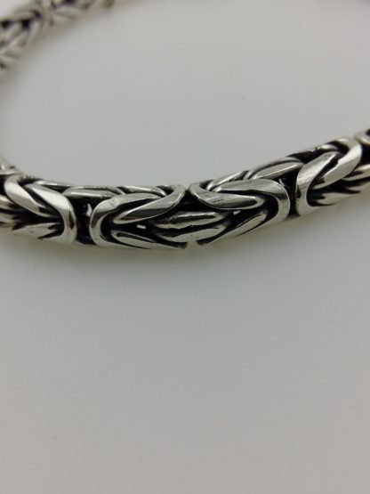 Sterling silver .925 byzantine bracelets king's style - Image 3