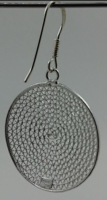 Silver Filigree Earrings - Image 2