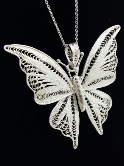 Filigree Hand Made .925 Sterling Silver Butterfly